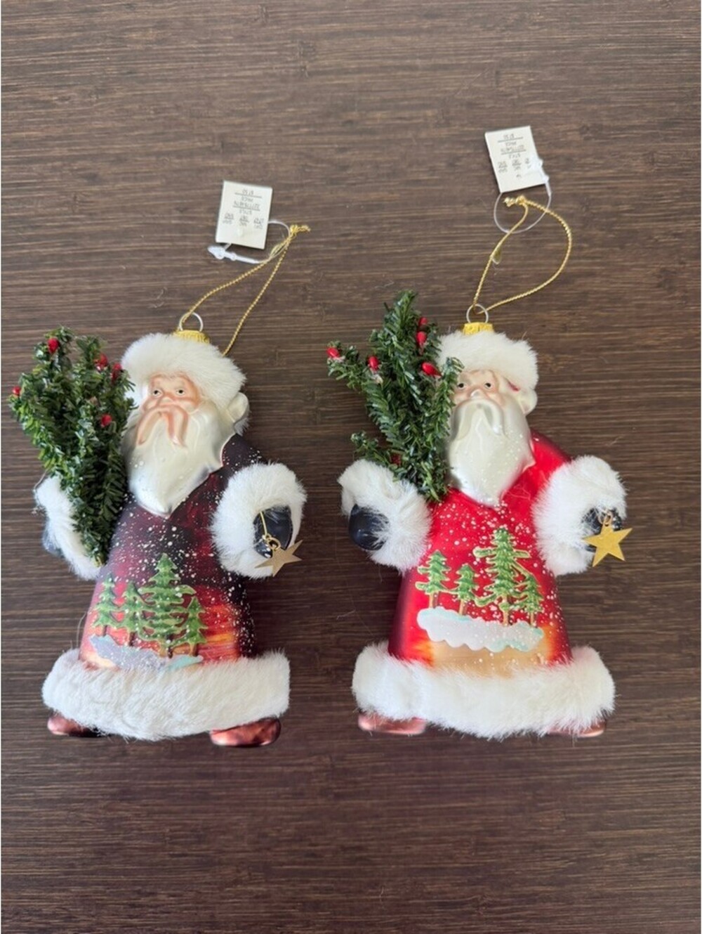 Dillard's Santa Ornaments